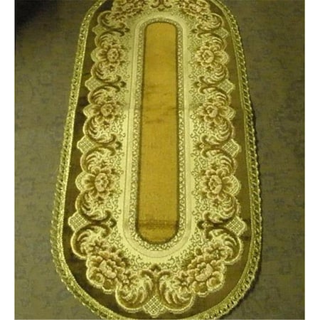 Fastfood 14 x 54 in. Begium Table Runner Verona, Brown FA2570174